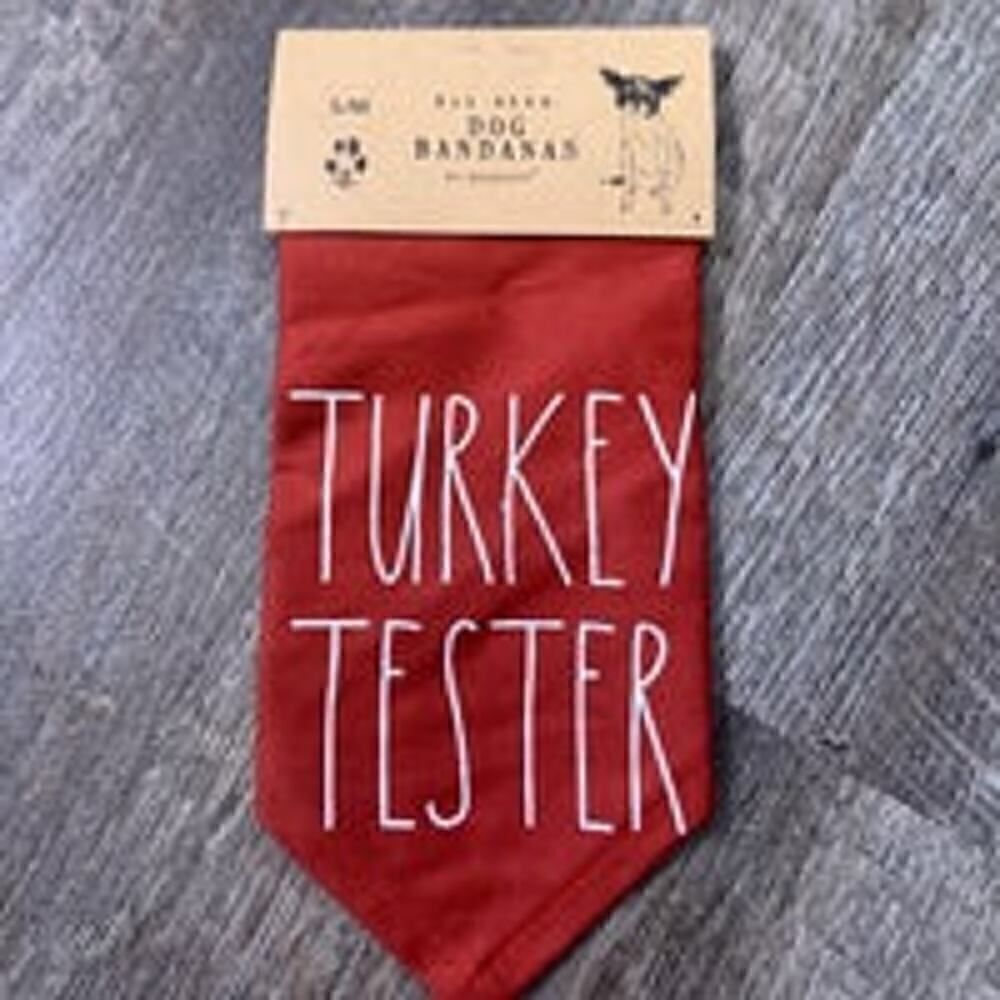 Rae Dunn Turkey Tester Pet Bandana-Size S/M‎